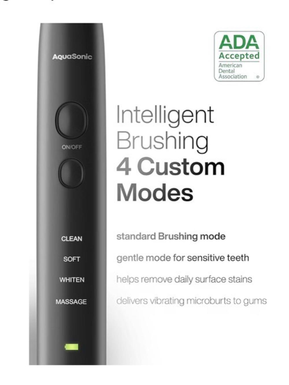 Aquasonic Black Series Ultra Whitening Toothbrush - NIB - Picture 3 of 5